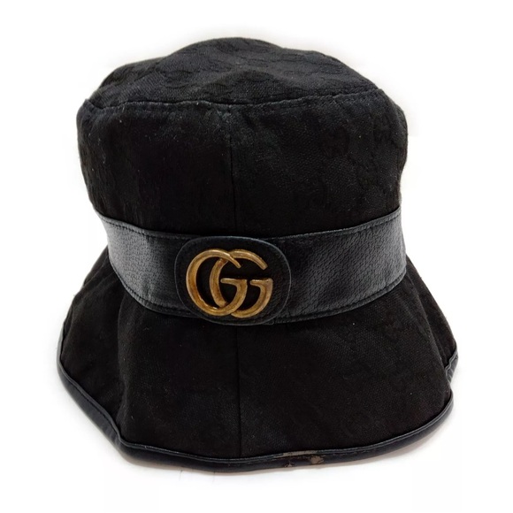 Gucci Monogram Bucket Hat - Size 59 - Picture 1 of 9